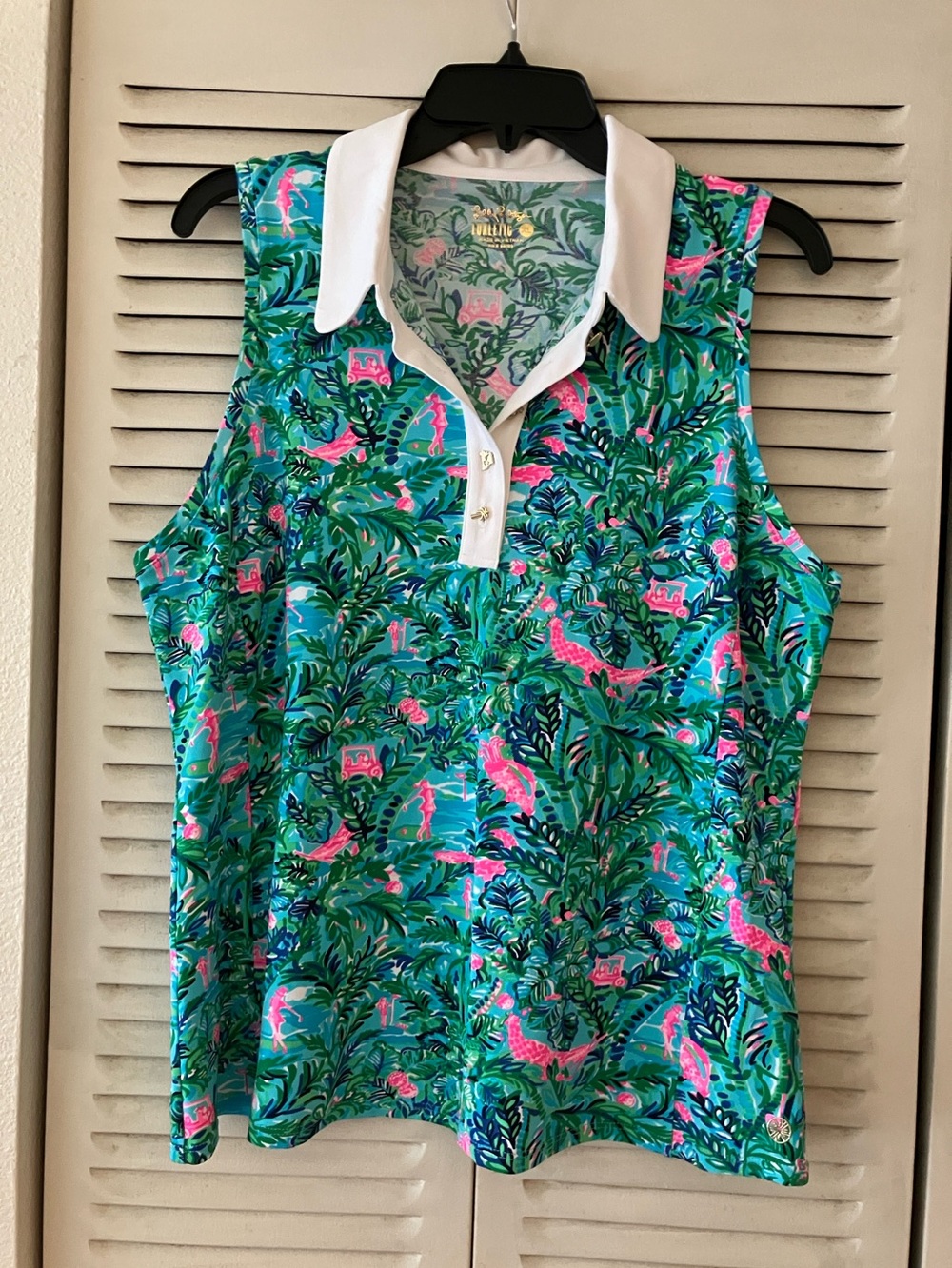 Lilly Pulitzer Luxletic Imara Polo Top NWOT!!